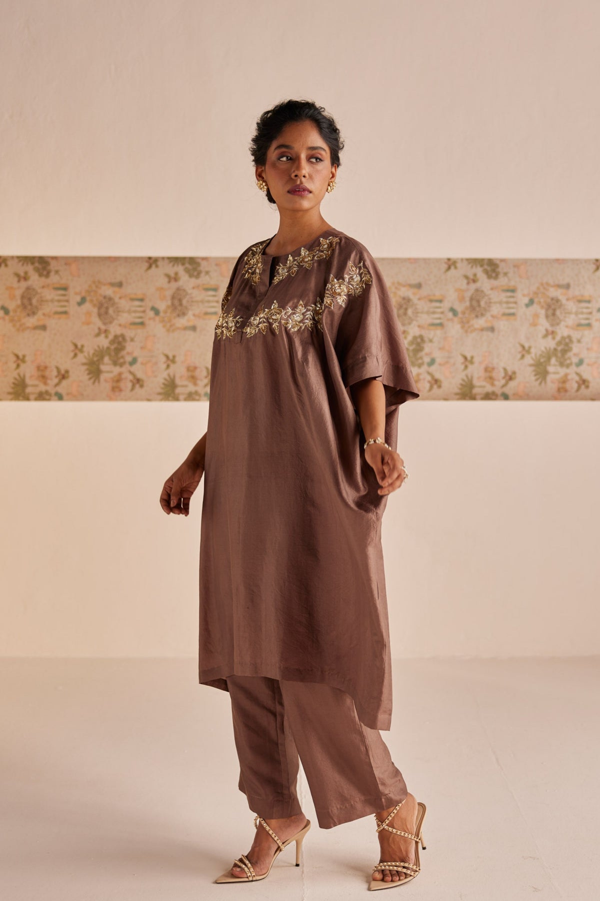 Silk Kaftan Set