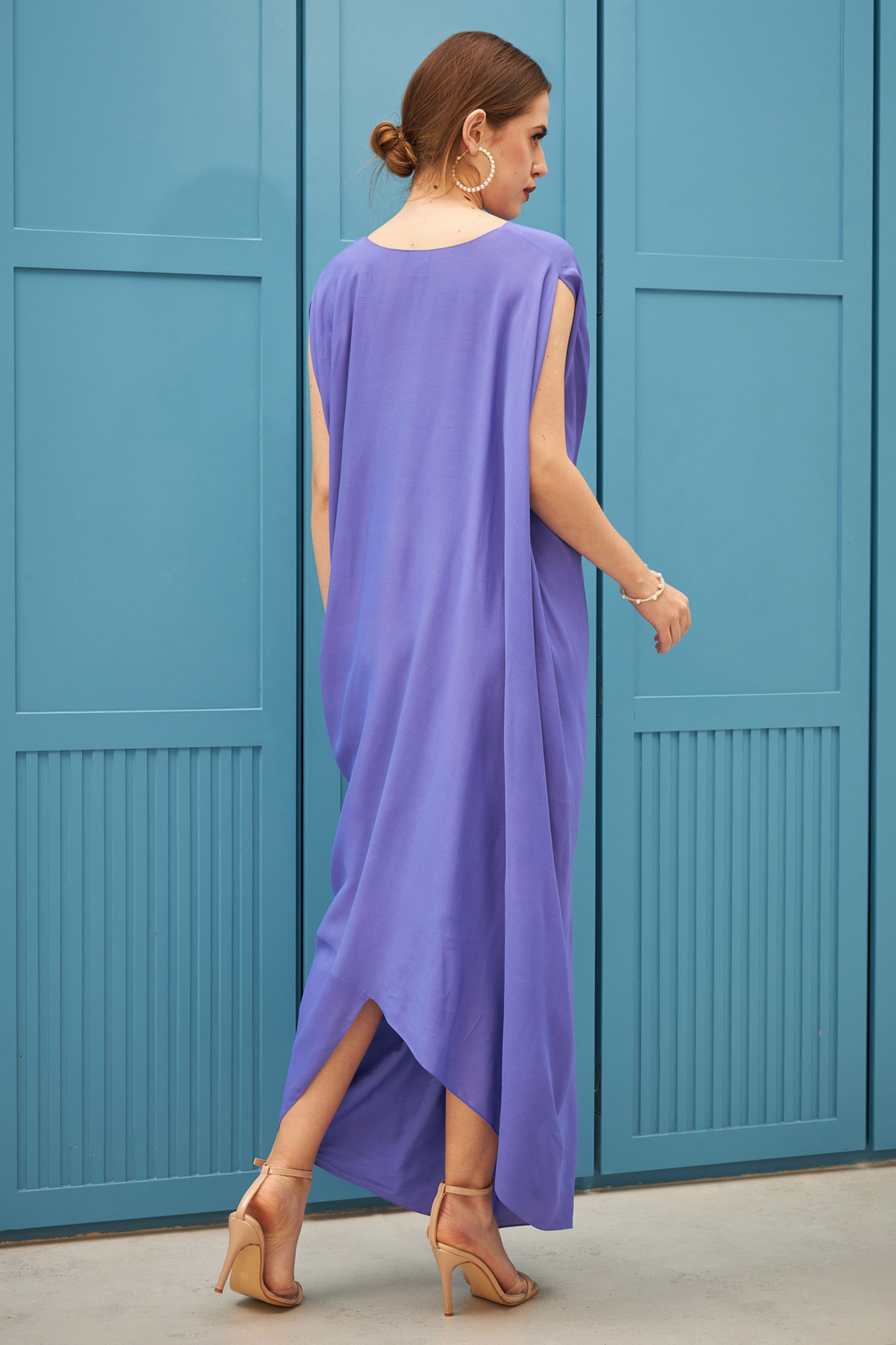 Lilac Twisted Drape Dress