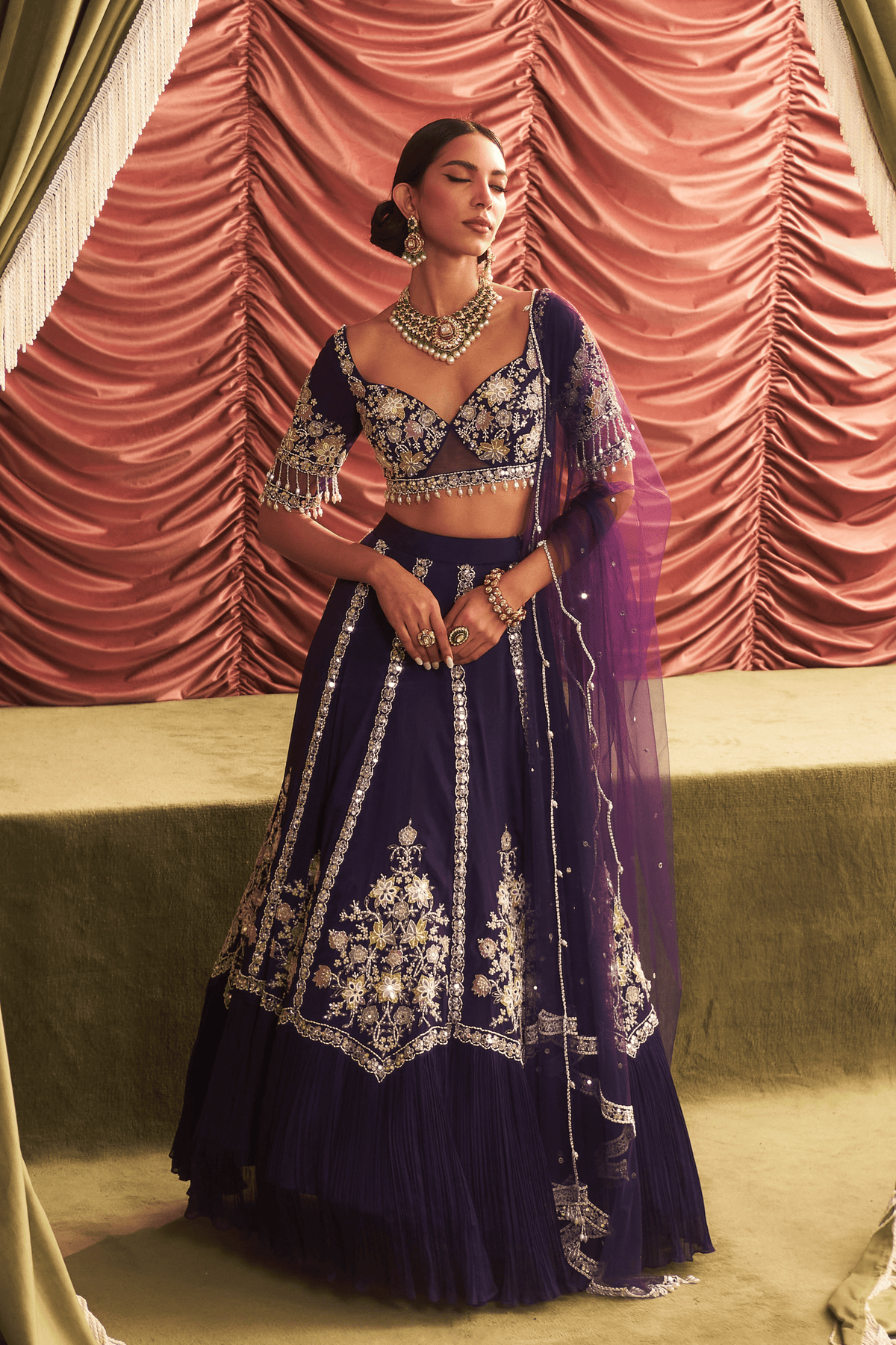 Purple Lehenga Choli Set