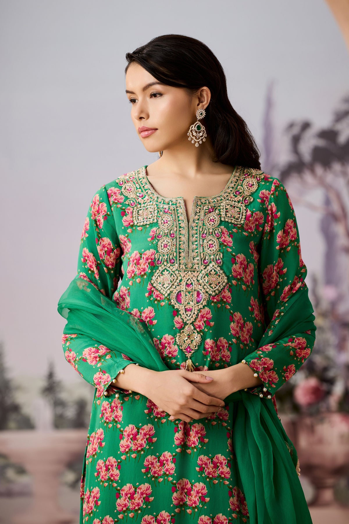 Ntu Green Kurta Set