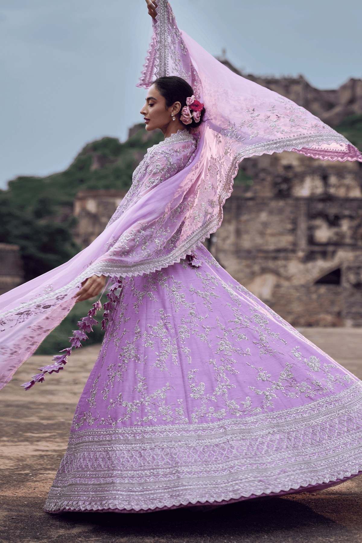 Lavender Jiya Lehenga Set