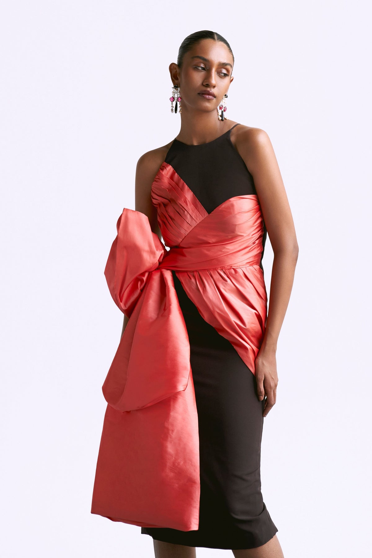 Fitted Draped Dress