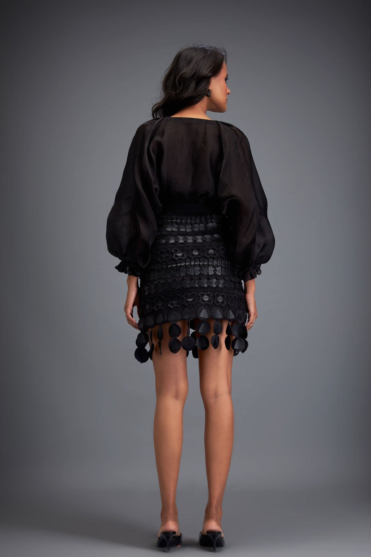 Black Skirt With Layered