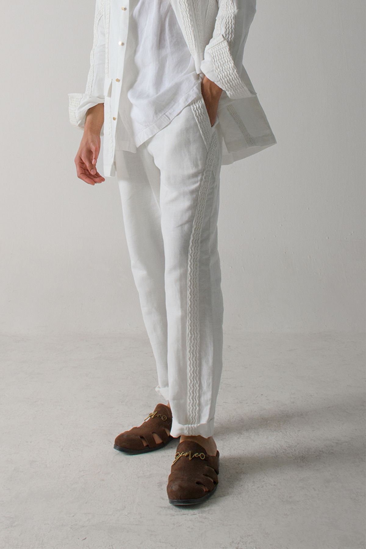 Ivory Trousers