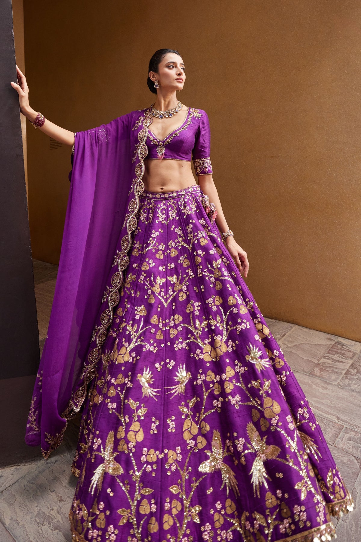 Purple Lehenga Set