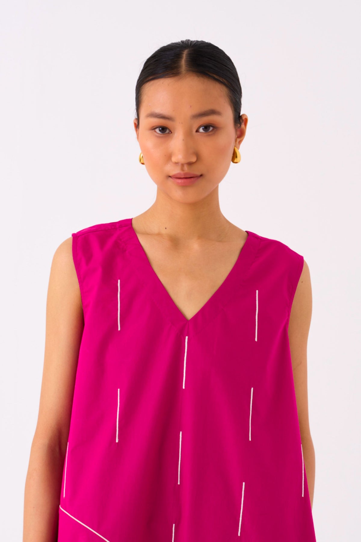 Raindrop Fushia Dress