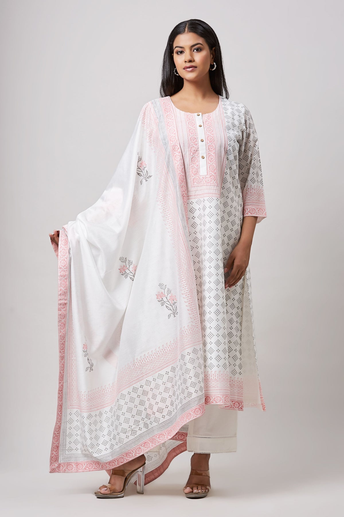 Block Printed Kurta Set