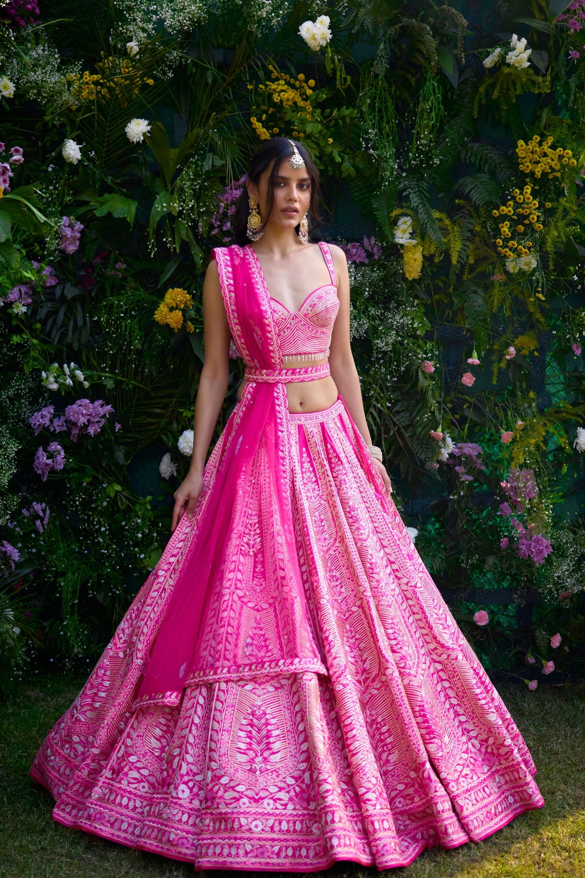 Fuschia Pink Lehenga Set