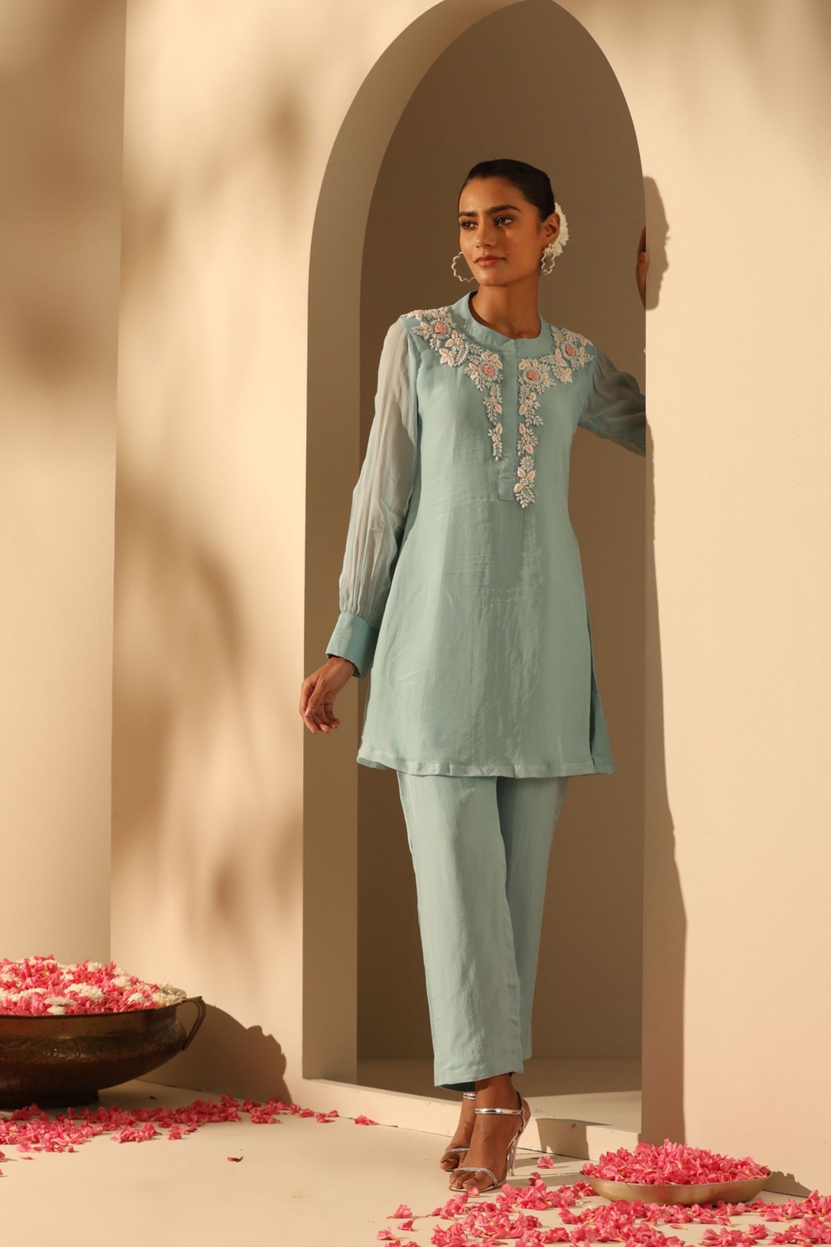 Kashi Blue Kurta Set