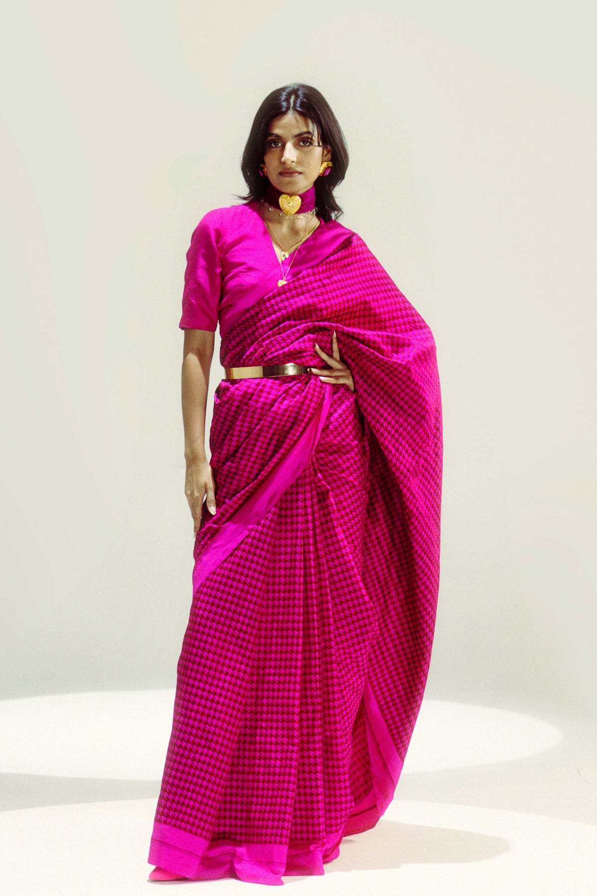 The Cosmo Rani Pink Saree