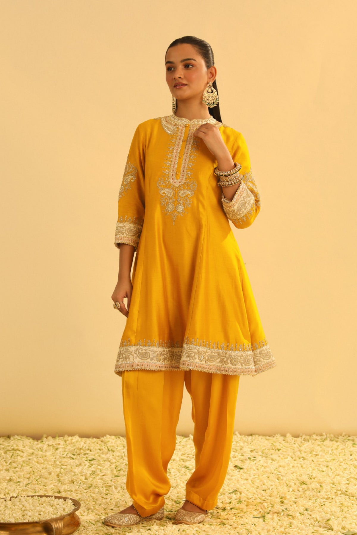 Amani Mustard Kurta Set