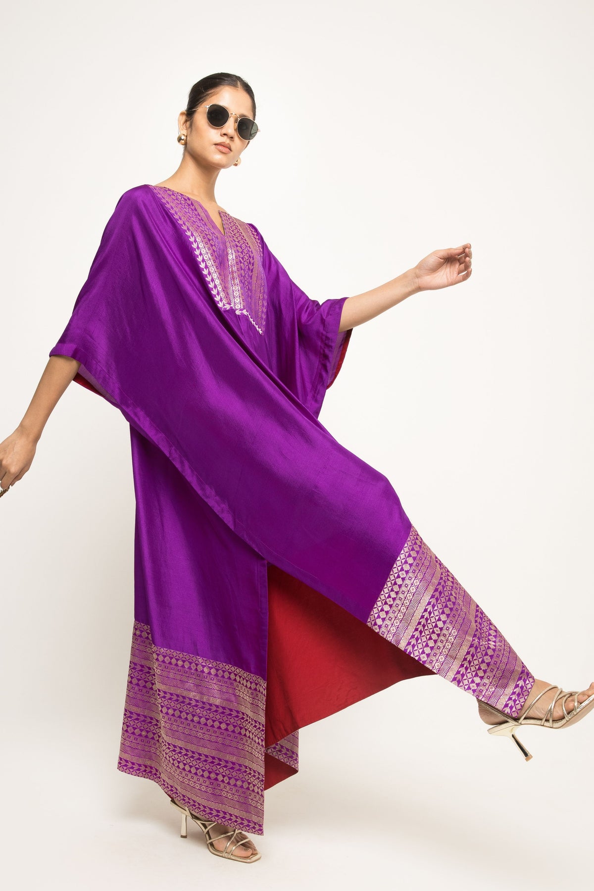 Siya Purple Pink Kaftan