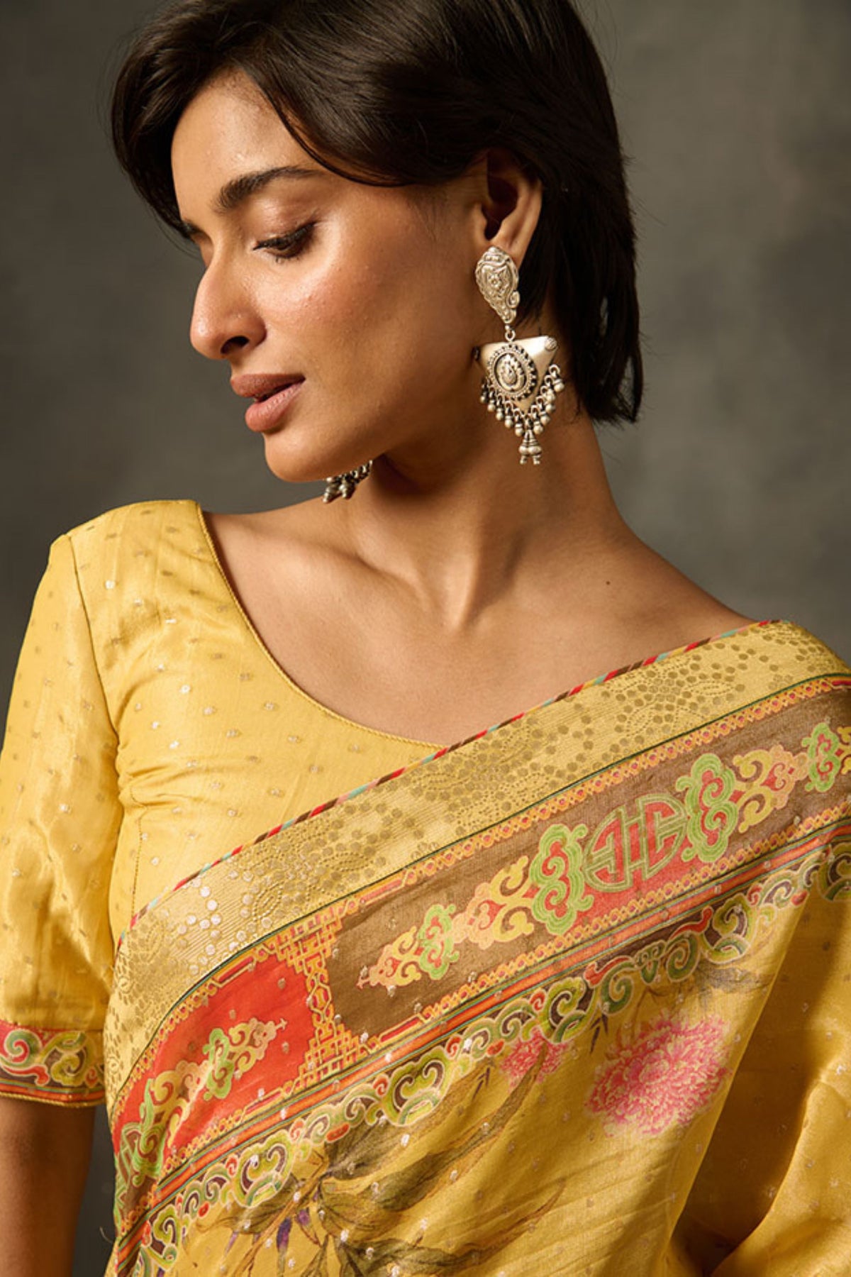 Yellow Soma Saree