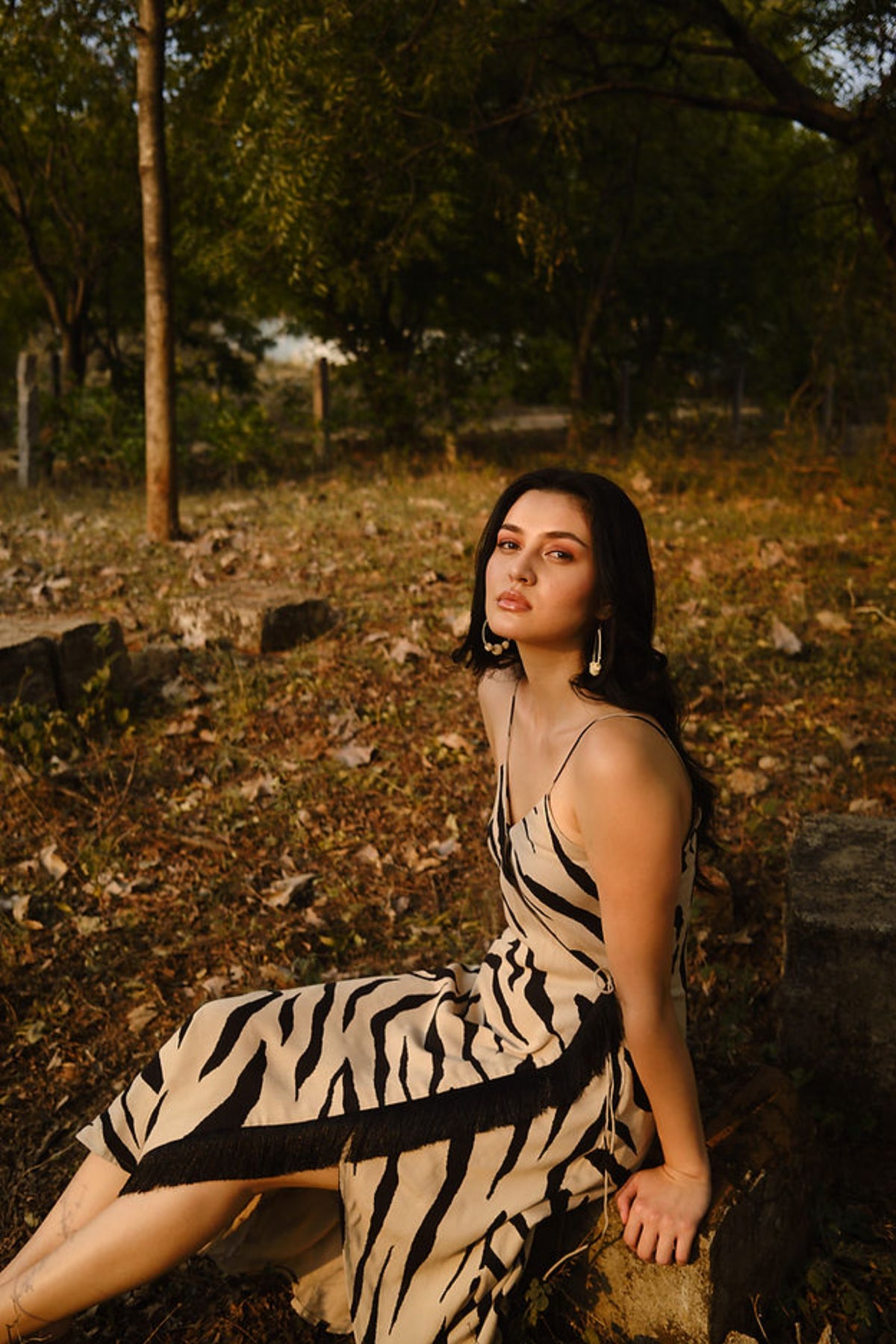 Animal Print one strap dress