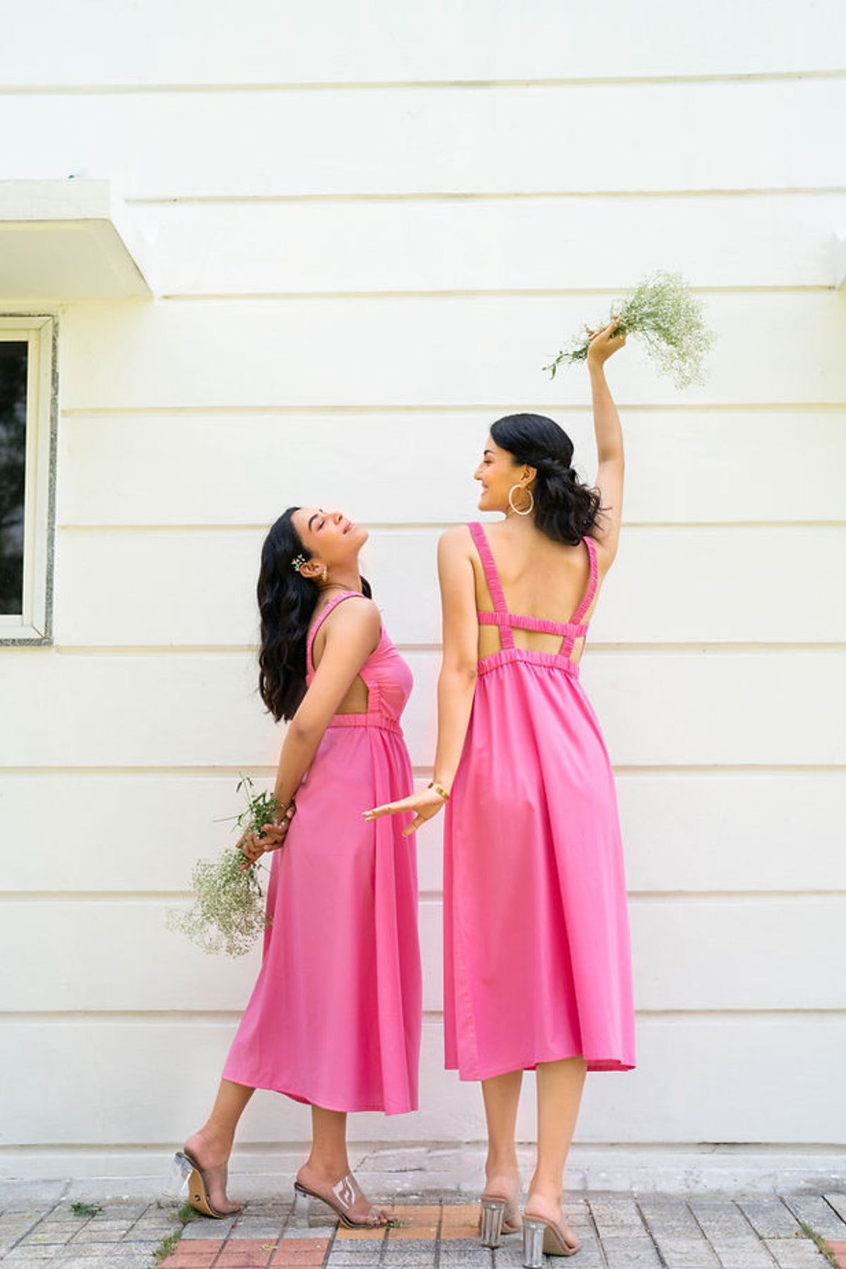 Backless Pink Dress