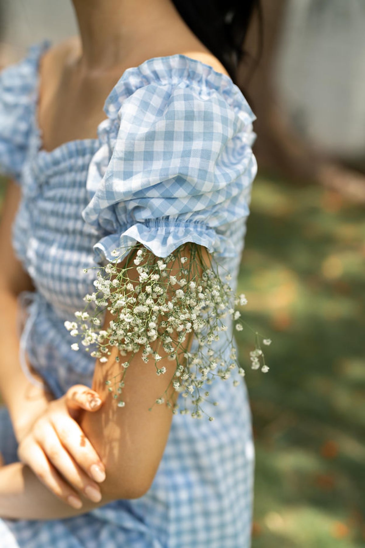 Blue Smocked Dress