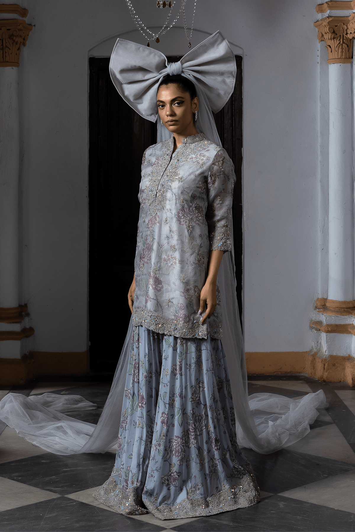 Pure Organza Sharara Set