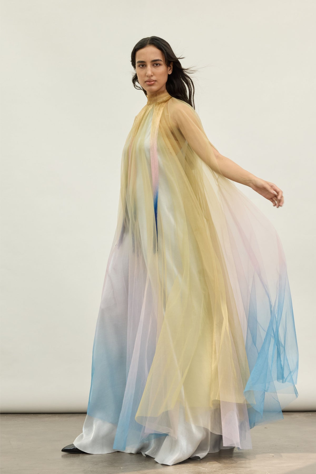 Ombre Tulle Kaftan