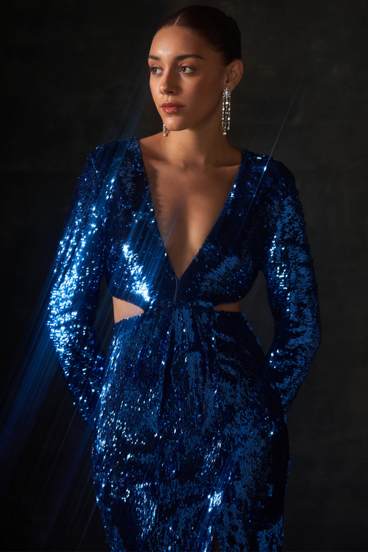 Cobalt Blue Sequin Dress