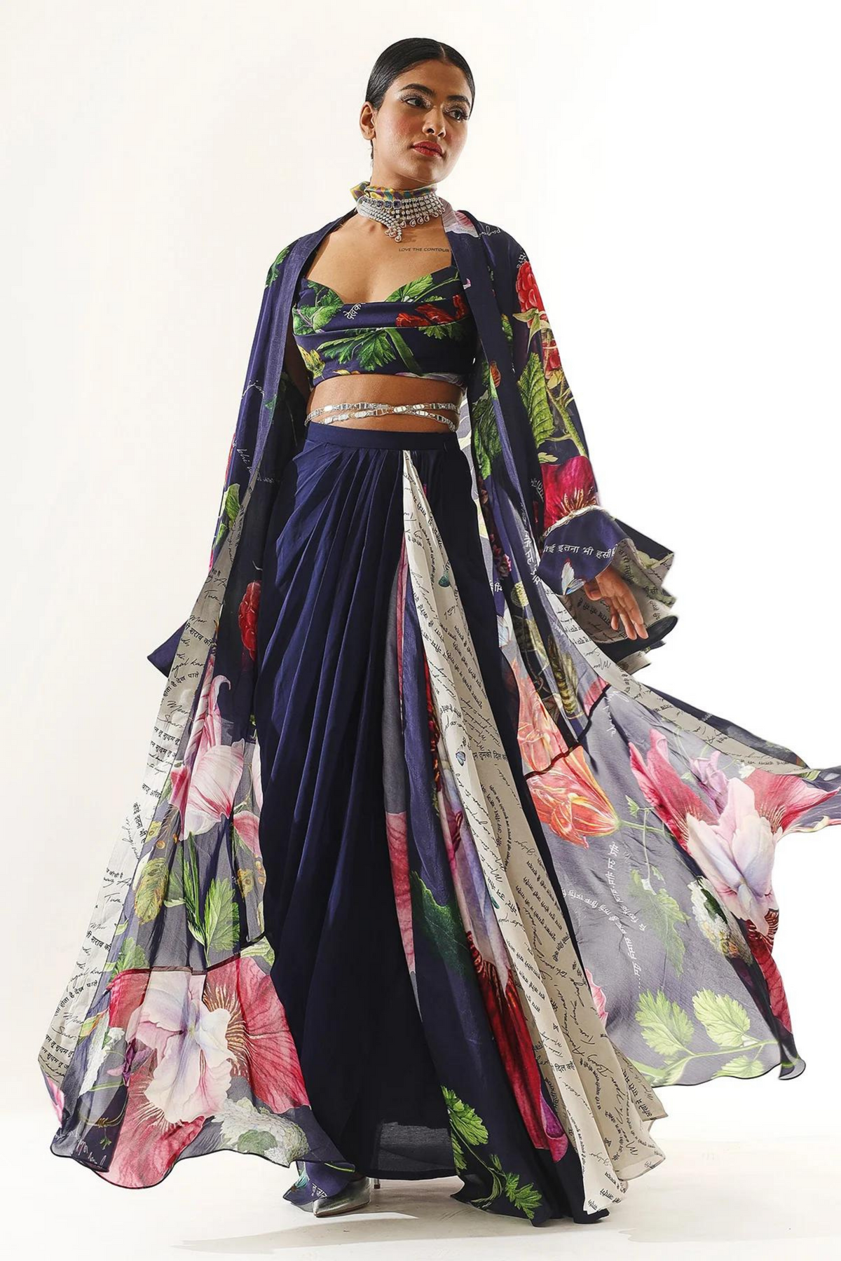 Mitali Printed Cape Set