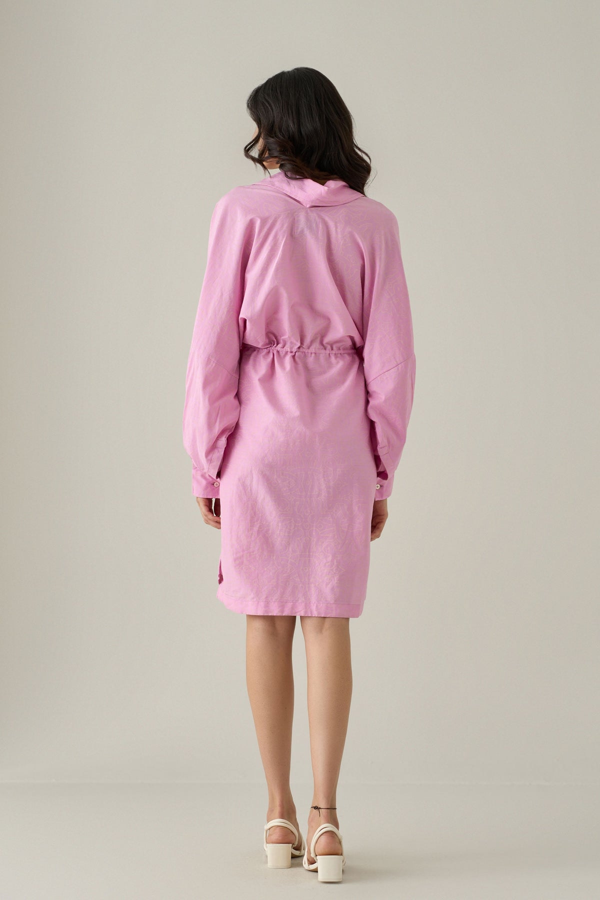 Flamingo Shirt Dress