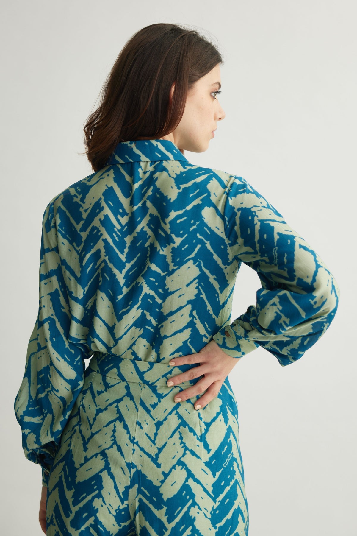 Blue Chevron Shirt