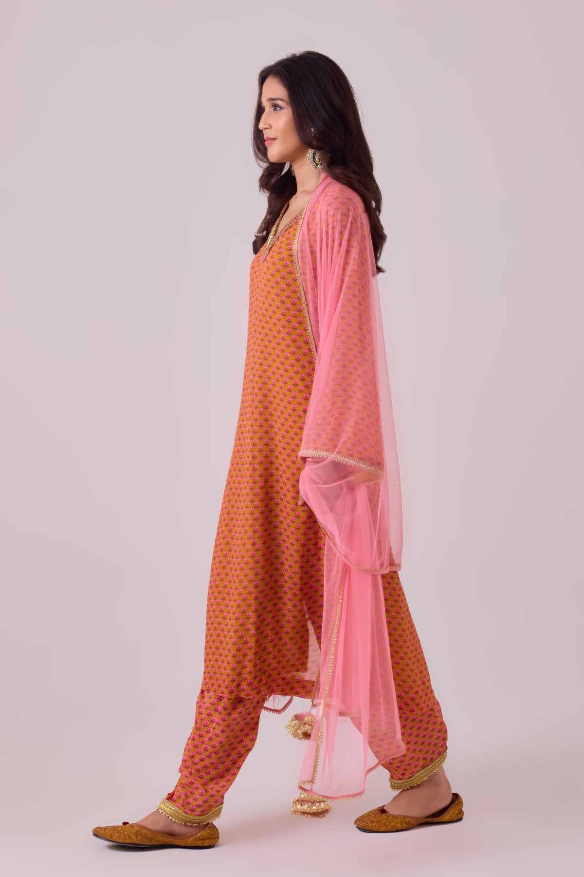 Mitha Pink  Kurti Set