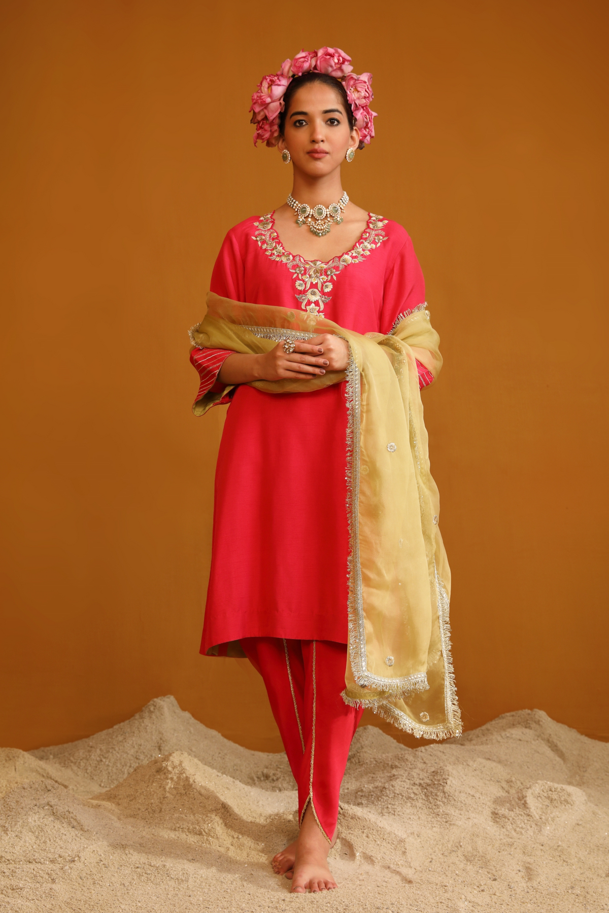 Shabana Pink Kurta Set