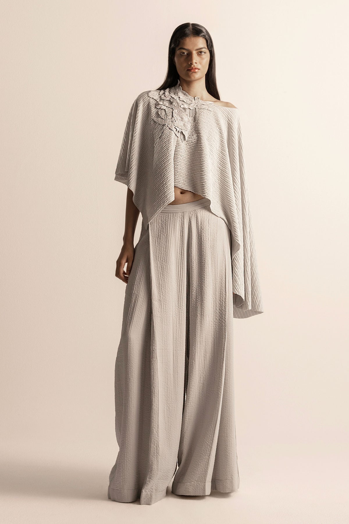 Nadru Knit Draped Co-ord Set