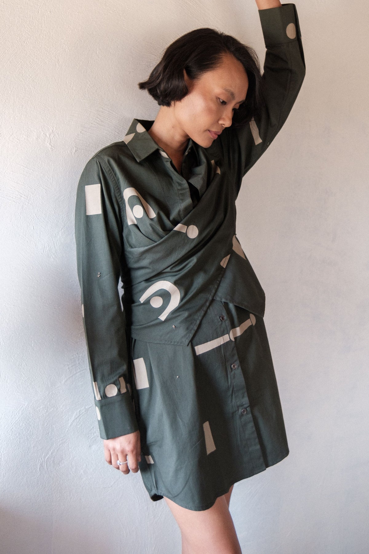 Green Triangle Seattle Shirt Dress