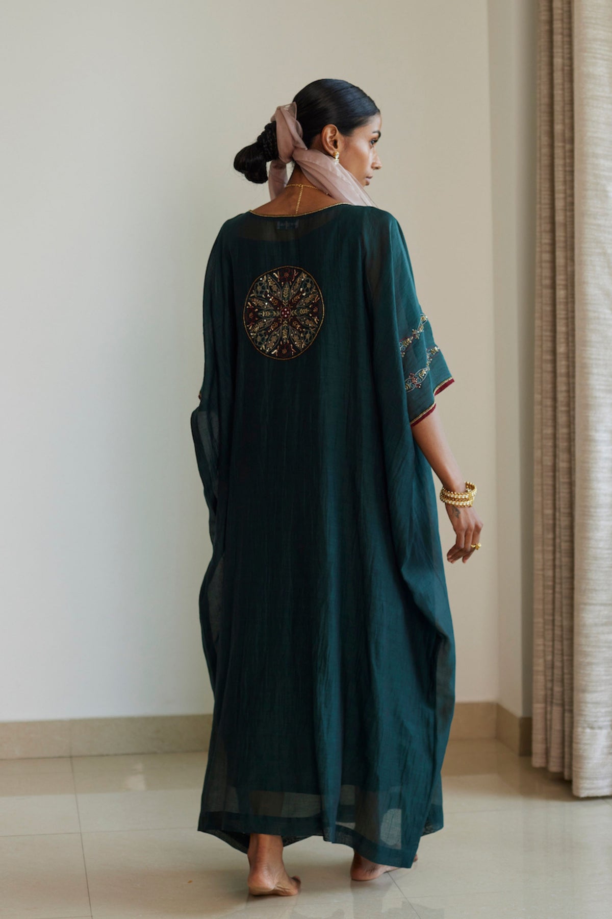 Green Uday Kaftan