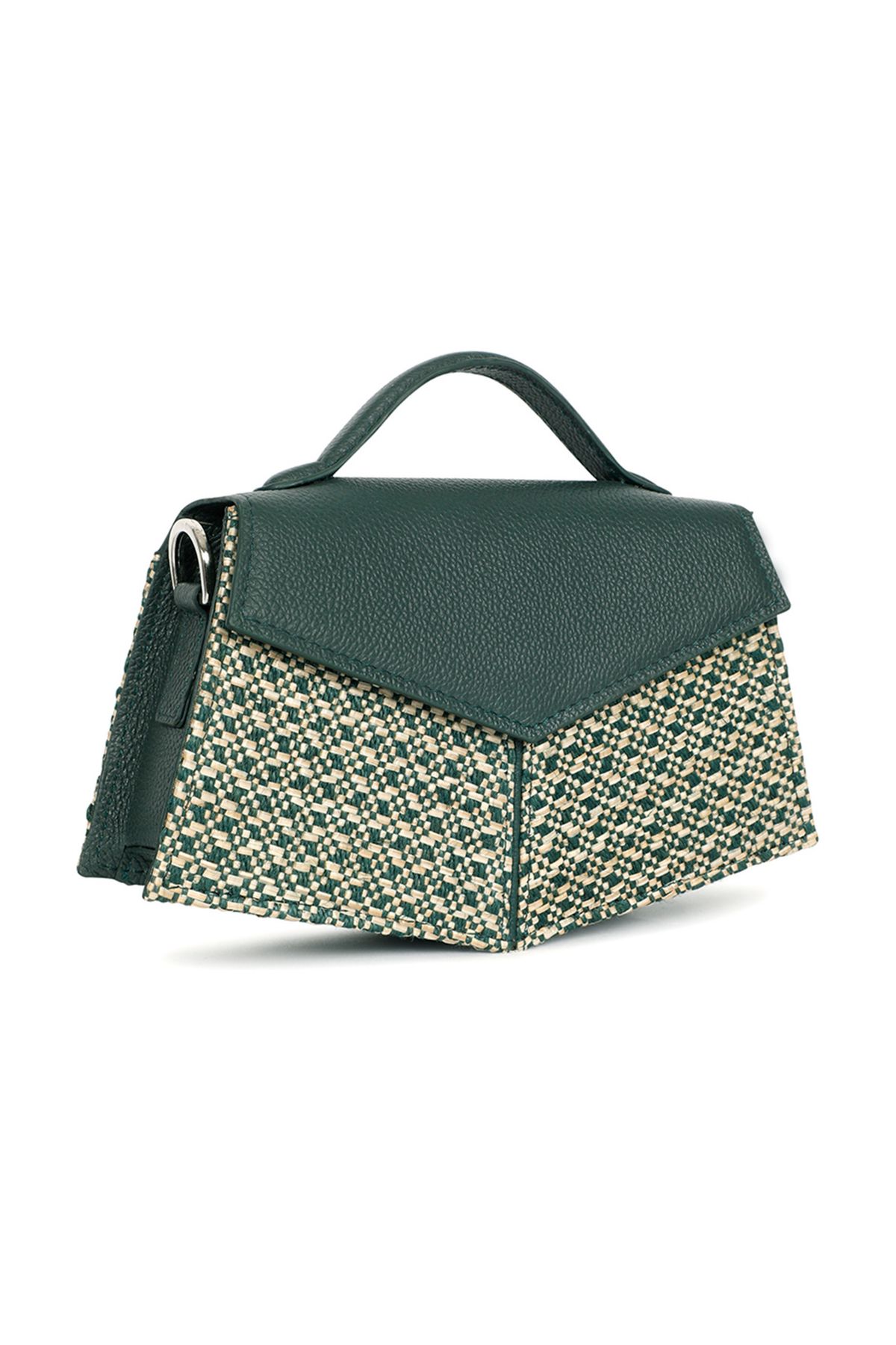 Kendal Raffia Teal Handbag