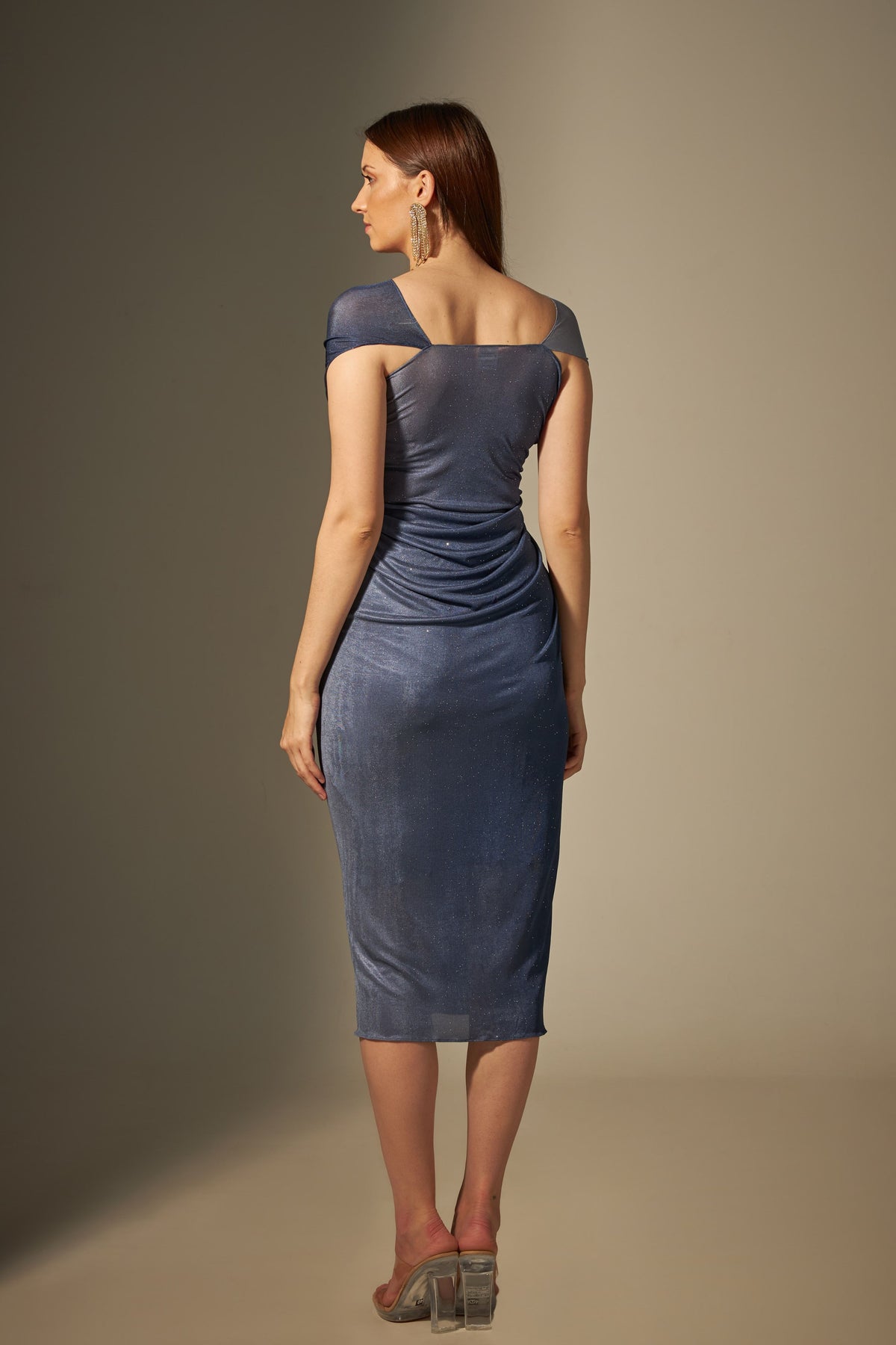 Blue Shaded Stretch Dress