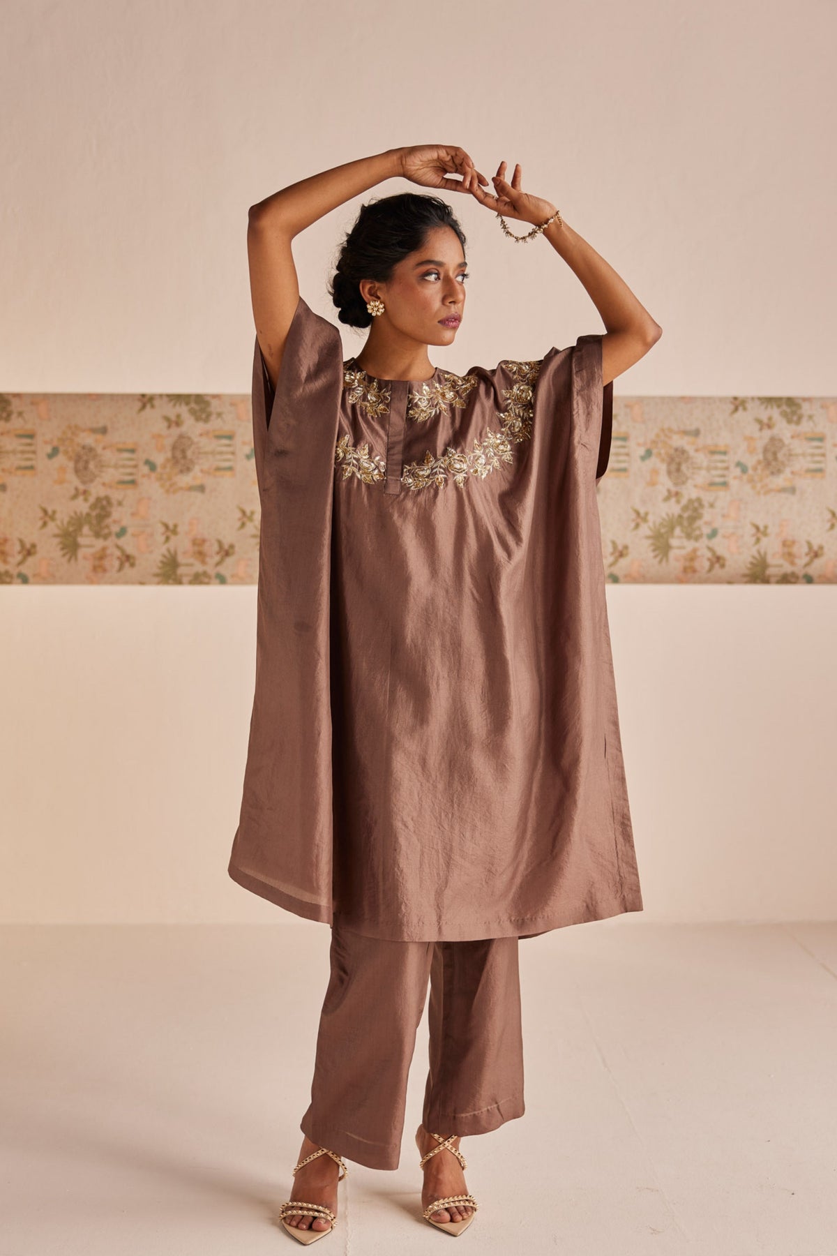 Silk Kaftan Set