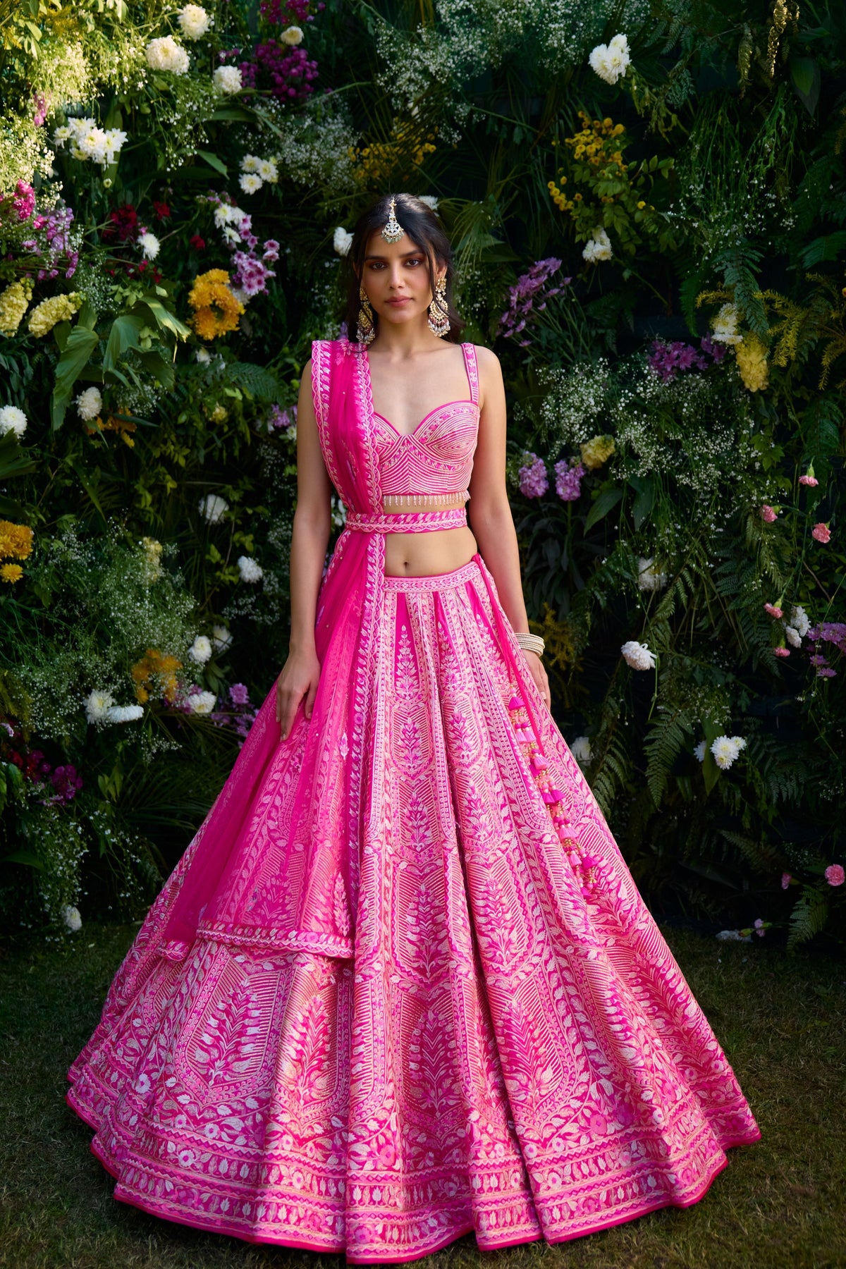 Fuschia Pink Lehenga Set