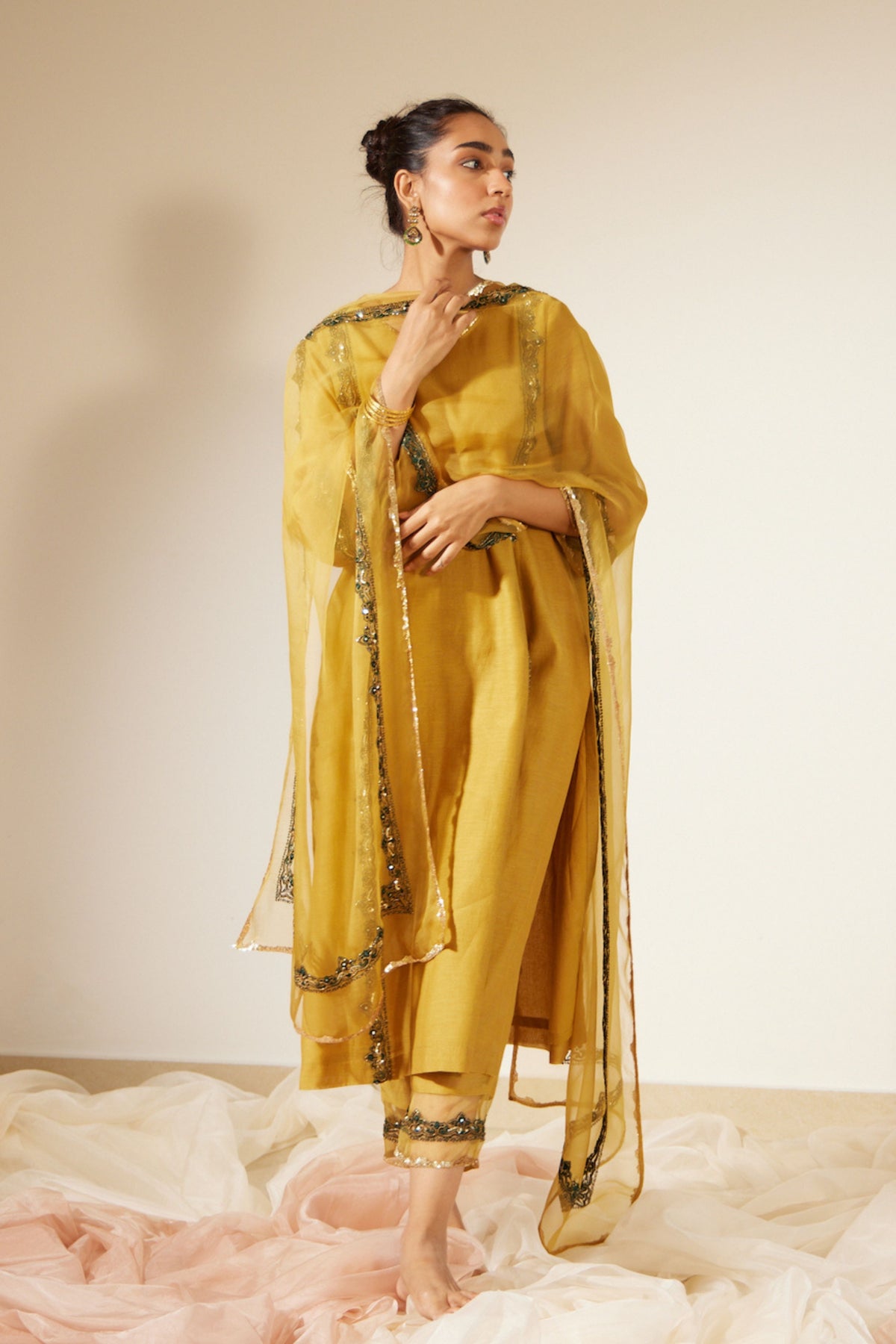 Yellow Abir Kurta