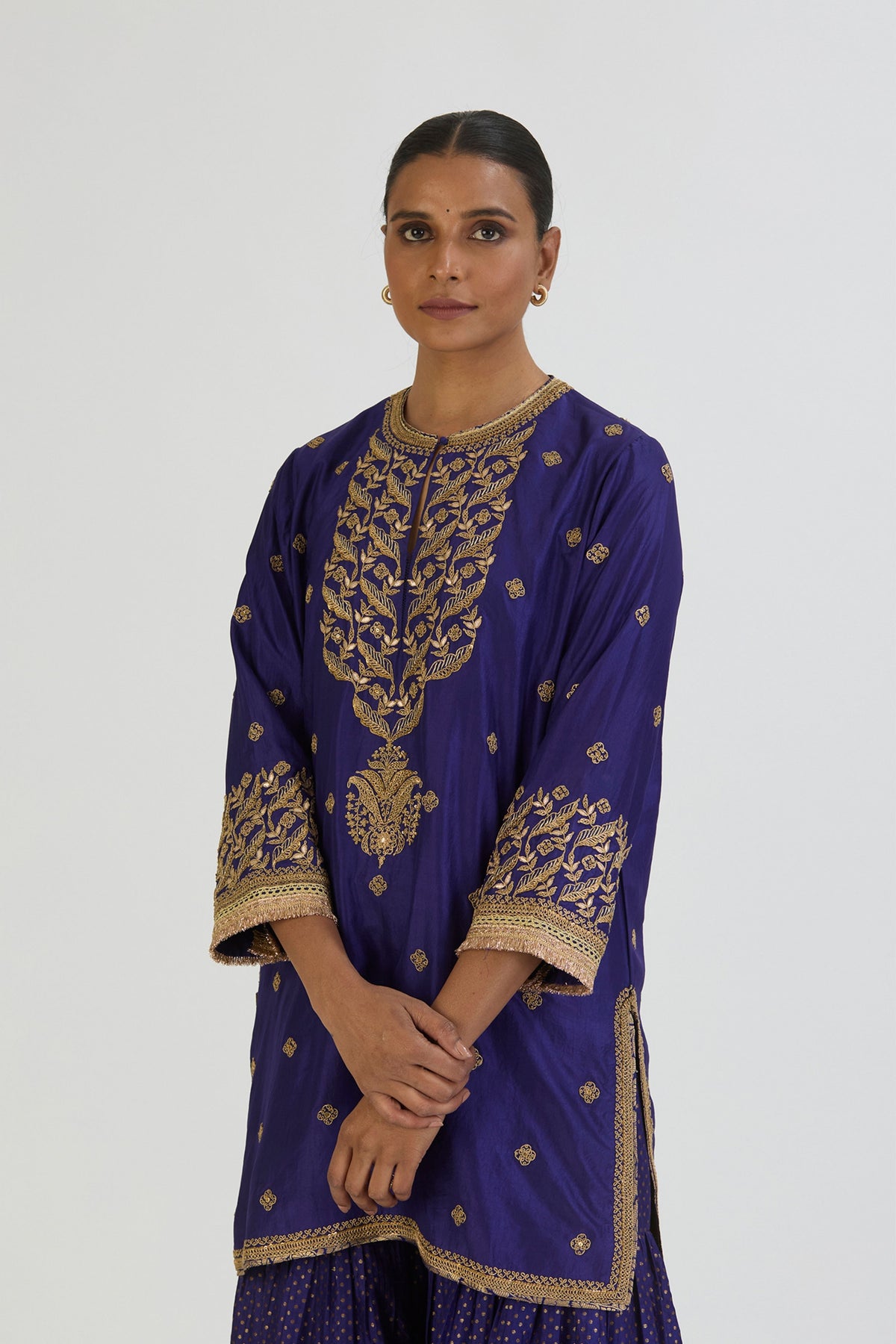 Blue Urmi Kurta and Sharara