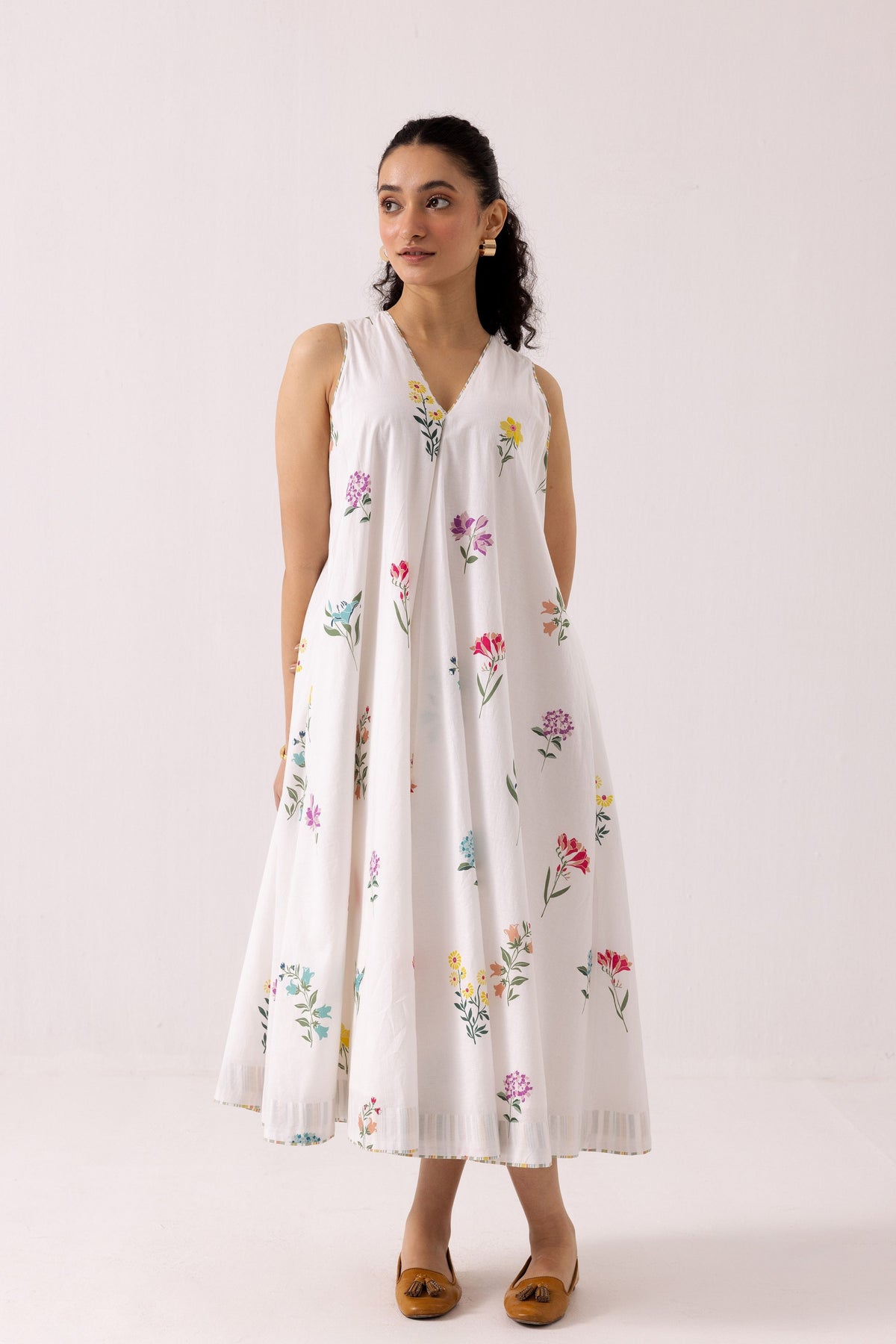 Orchid White Dress