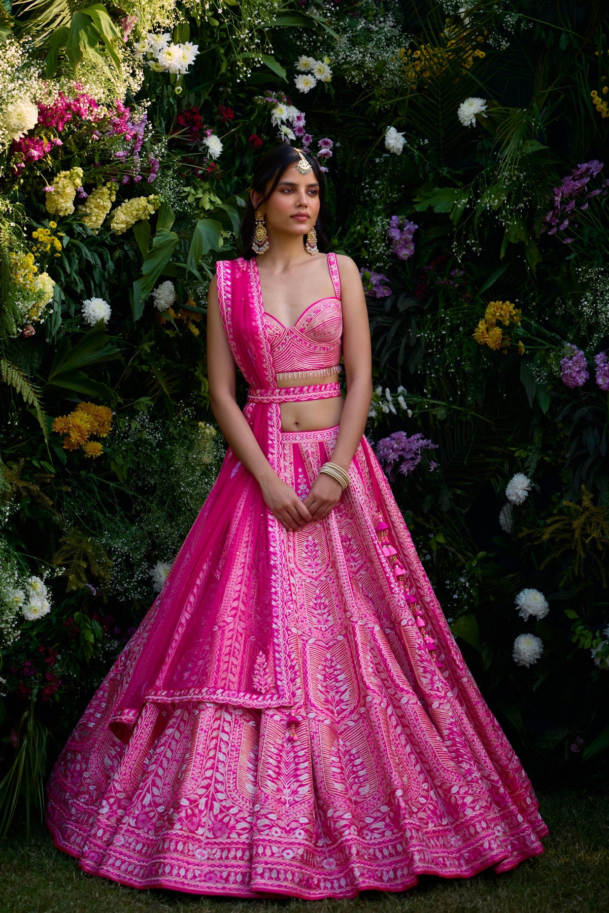 Fuschia Pink Lehenga Set