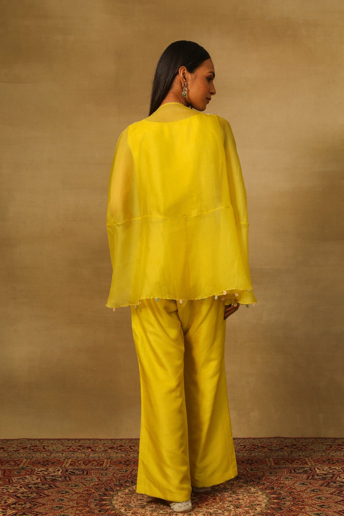 Yellow Pearl Cape Set