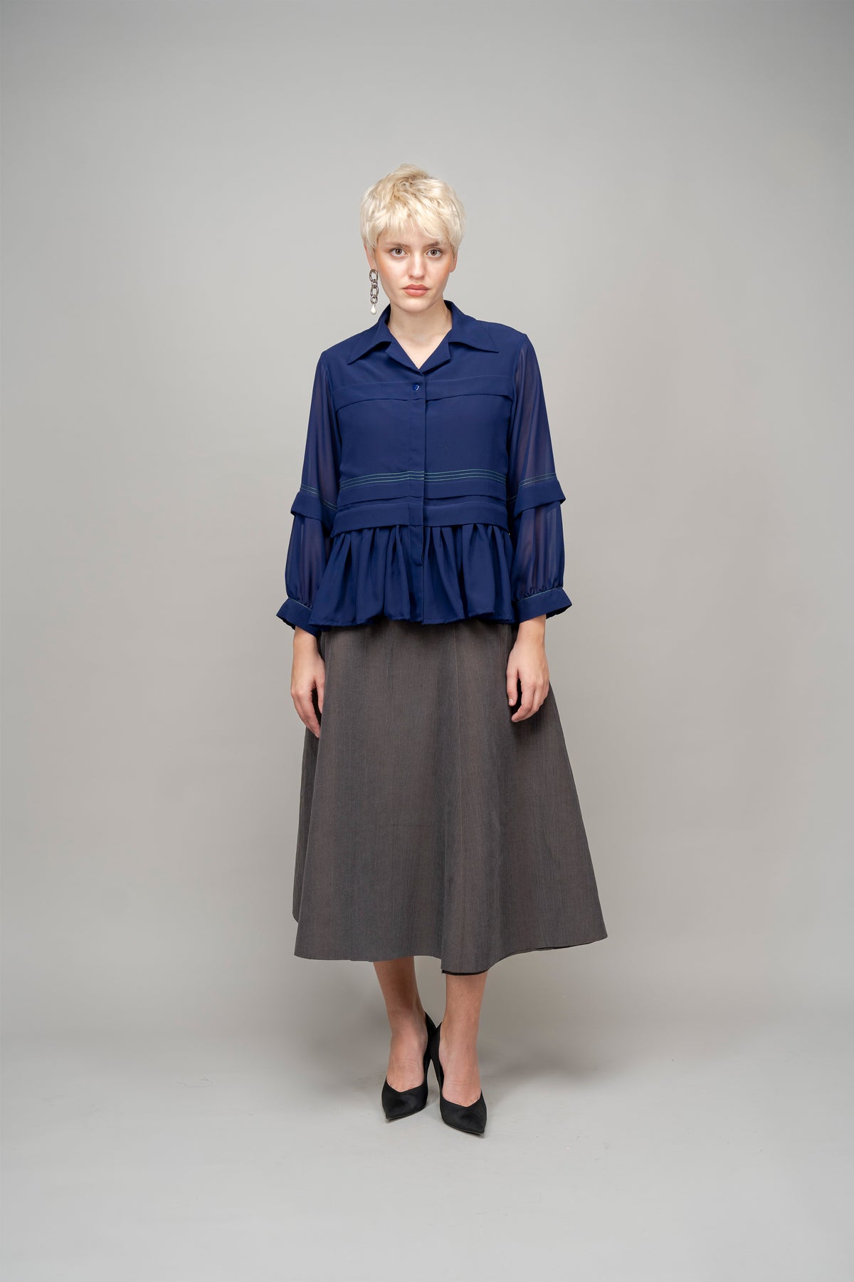 Pleated Fence Double Layer Top