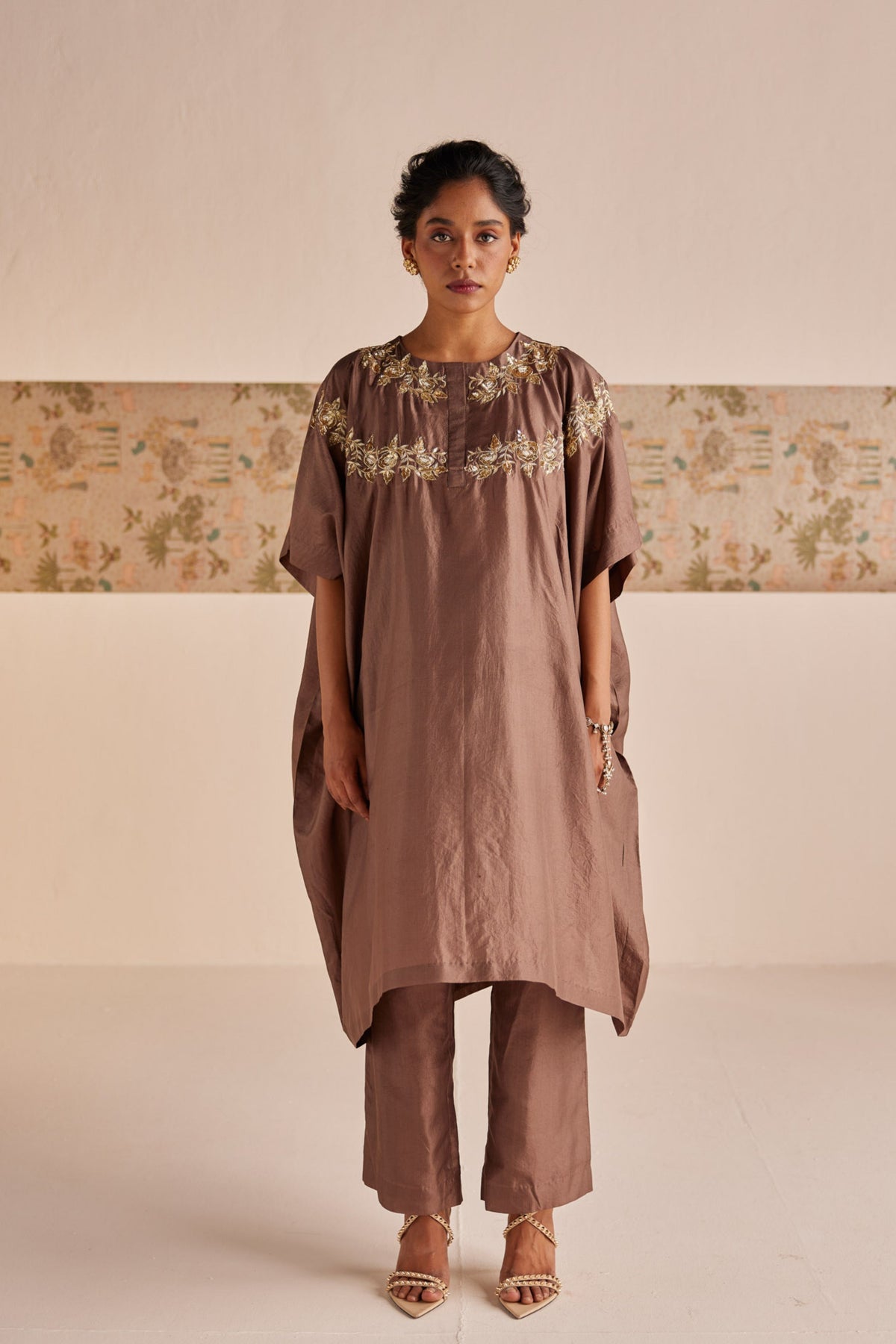 Silk Kaftan Set