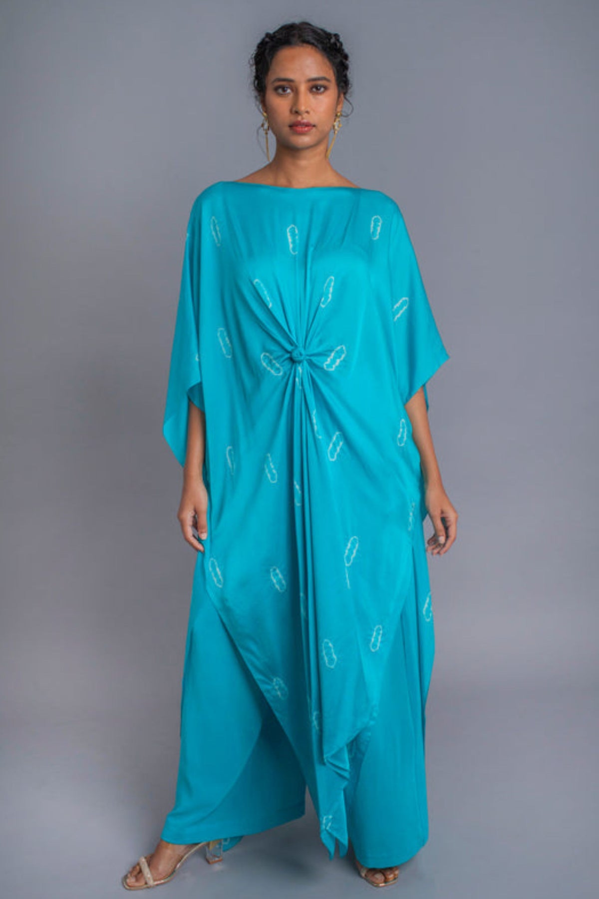 Tie-Dye Knot Kaftan Set