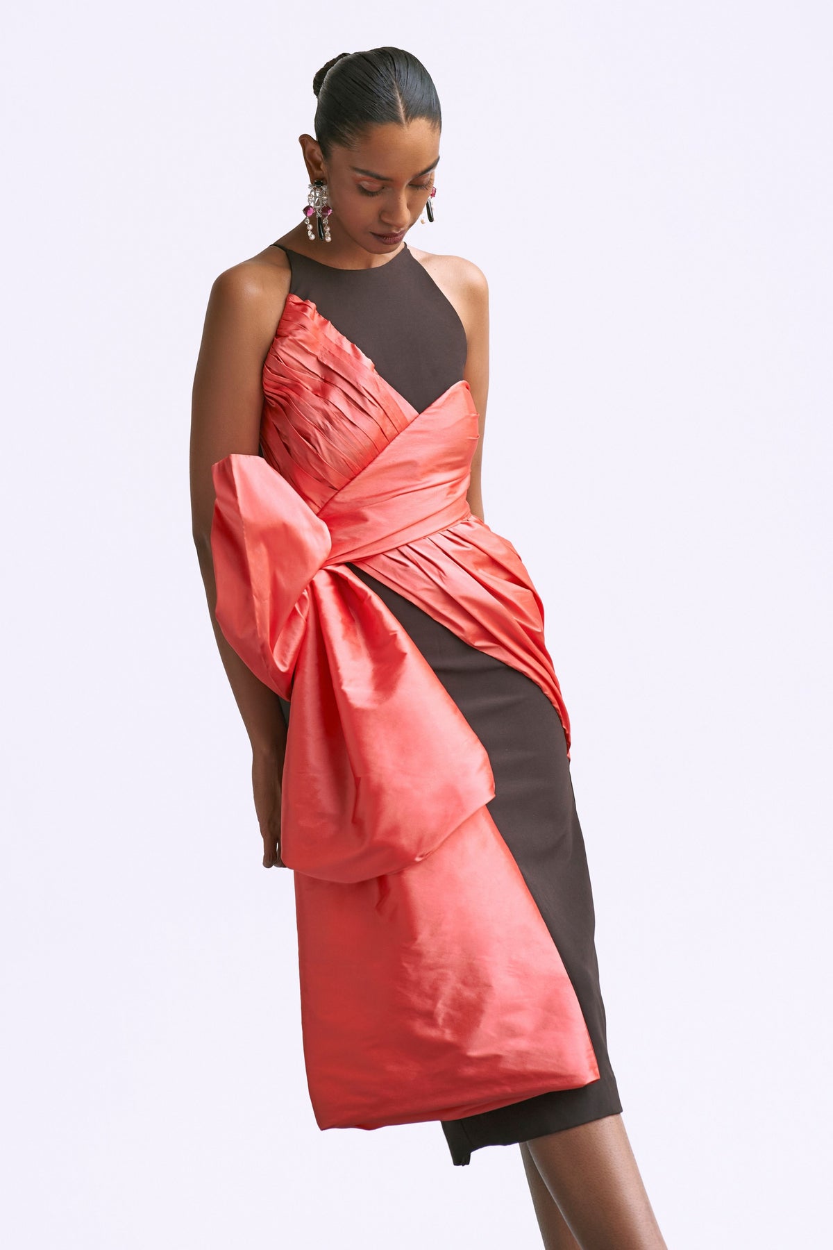 Fitted Draped Dress