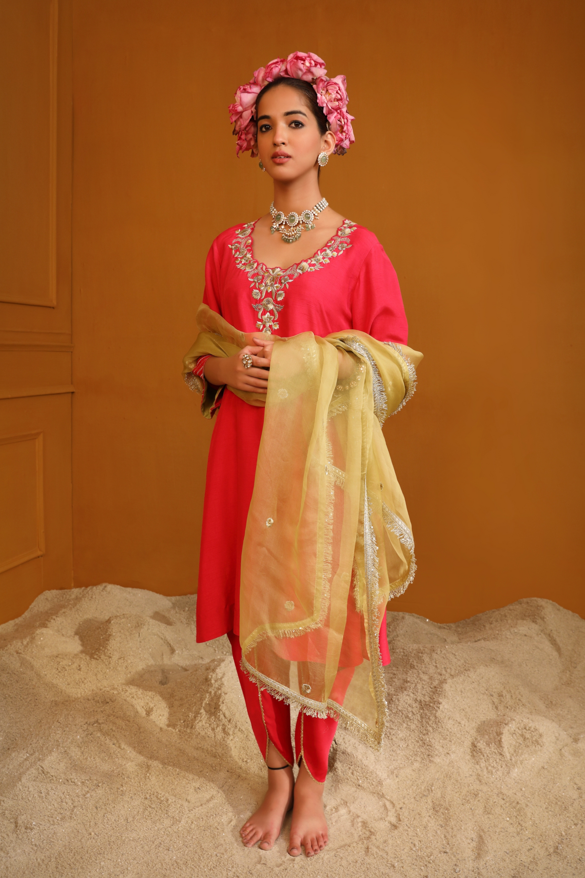 Shabana Pink Kurta Set