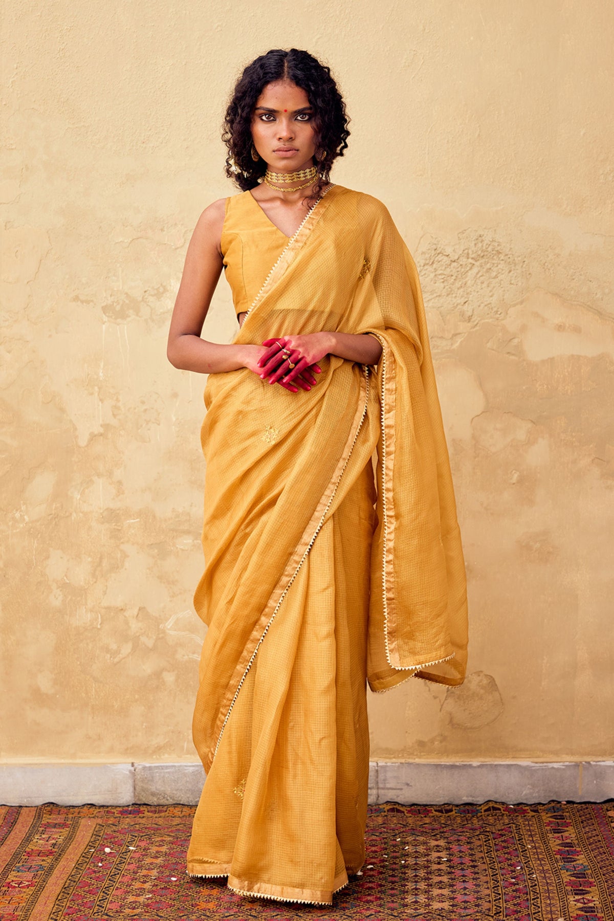 Dhoop Saree in Yellow