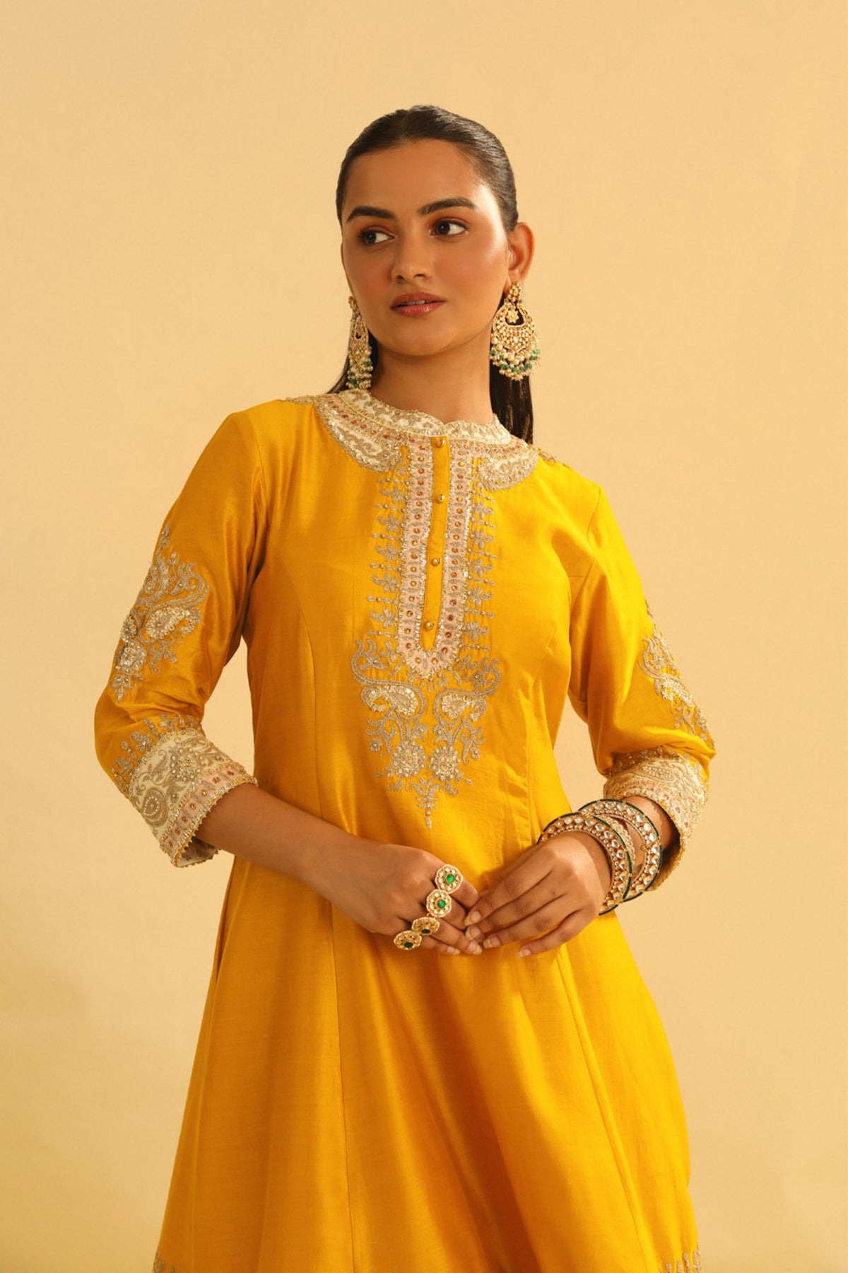 Amani Mustard Kurta Set