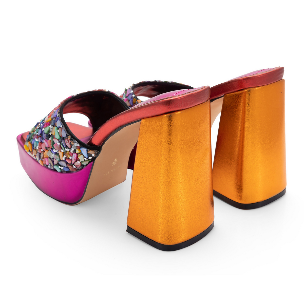 Sultry Sunset Wedding Platform Sandals