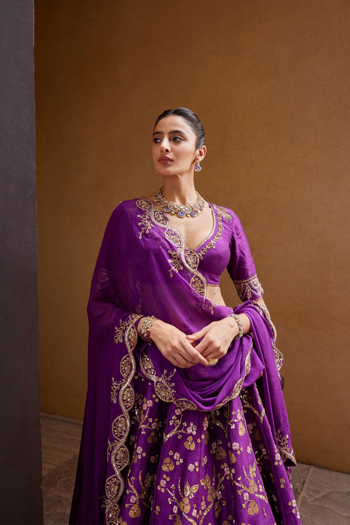 Purple Lehenga Set