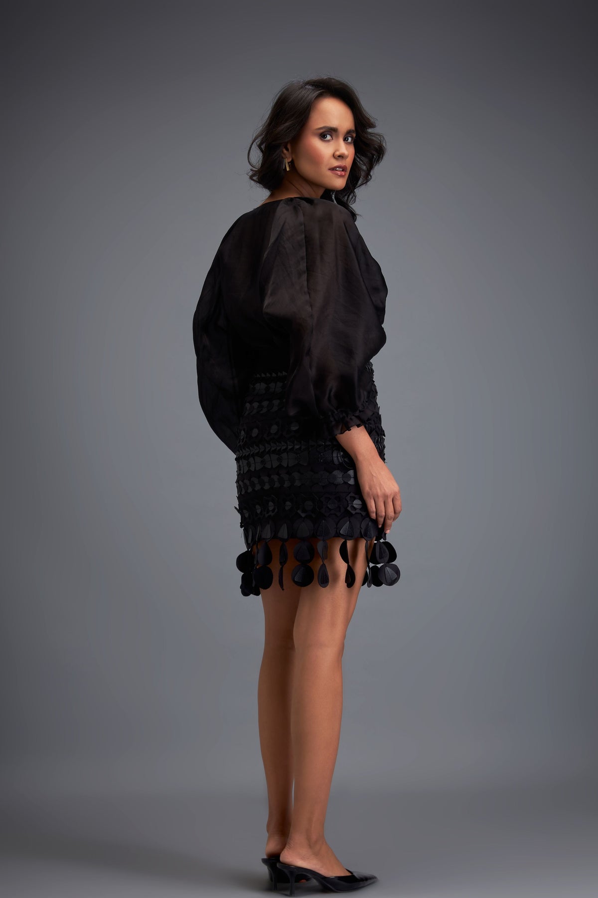 Black Skirt With Layered